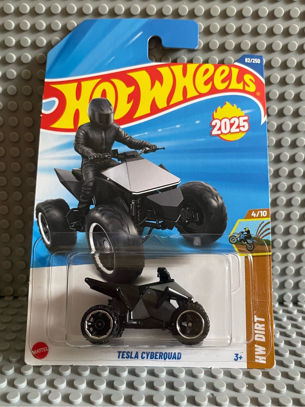 2025 Hot Wheels Tesla Cyberquad Die-Cast ATV - Black
